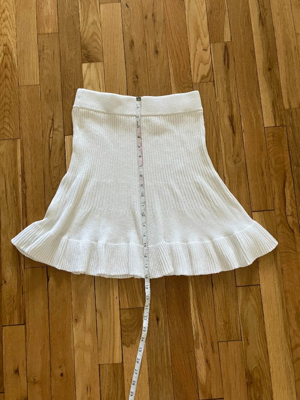 Free people white knit skirt size M